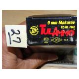 Tul Ammo 9mm Makarov 92gr FMJ 50rnds