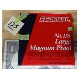 Federal No. 155 Lg Magnum Pistol Pimers 100ct