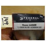 Federal 9mm Luger 115gr 50rnds