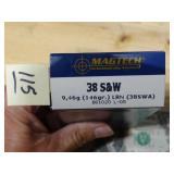Magtech 38 S&W 146gr LRN 50rnds