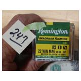 Remington 22 Win Mag 40gr JHP 50rnds