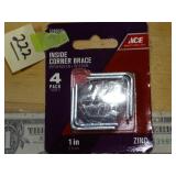 1' L Brackets 4pk