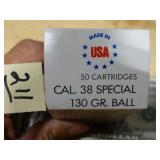 Winchester 38spl 130gr Ball 50rnds