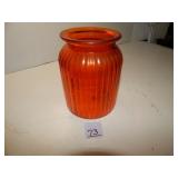 Transparent Amber Vase