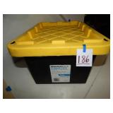 Black & Yellow Tote w/ Lid