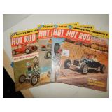4ct Hot Rod Magazines Jan 1961-March 1961