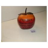 Decor Resin Apple (looks wooden) w/ Families Quote