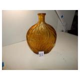 Vintage Amber Glass Botlle