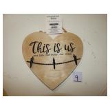 'This Is Us' Heart Decor Picture Holder