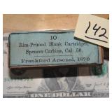 Rare Spencer Carbine 50 Cal Blanks-See Descrip.