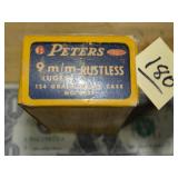 Vintage Peters 9mm Luger 124gr MC 50rnds