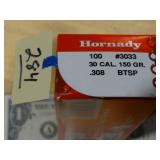 Hornady 30 Cal 150gr .308 BTSP SEALED