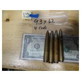 9.3x62 4rnds CHECK HEAD STAMPS