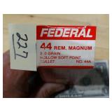 Federal 44 Rem Mag 240gr HSP 20rnds