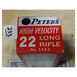 Vintage Brick of 22LR Peters 500rnds
