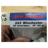 Prvi Partizan Ammo 243 100gr SP 20rnds