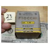 7.62 Nagant Vintage Fiocchi Box w/ Single Rnd