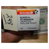 Winchester Super X 22 Mag JHP 50rnds