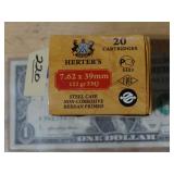 Herter's 7.62x39 122gr FMJ 20rnds