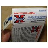 Winchester 22-250 55gr PSP 9rnds & 1ct Brass
