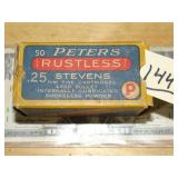 Vintage Peters .25 Stevens 50rnds