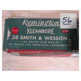 Vintage Remington 38 S&W 146gr 50rnds