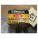 Vintage Carnuk 25 Stevens Short 65gr 50rnds