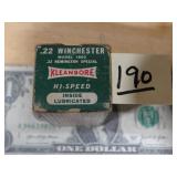 Vintage Rem 22 Win Mdl 1890 22 Rem Spl 50rnds RARE