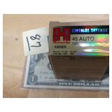 Hornady Critical Def. 45 Auto 185gr FTX 20rnds