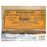 Vintage Win. 45 Auto Colt Full Patch 200gr 50rnds