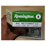 Remington UMC 45 Auto 230gr MC 50rnds