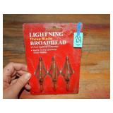 Lightning Three Blade Broad Head 3pc 100gr/ 125gr