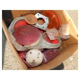 Box of Misc. Trailer Light Covers