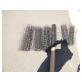 6 Partial Rolls of Plastic Fence-Black