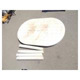 Oblong Plastic Outdoor Table Fan