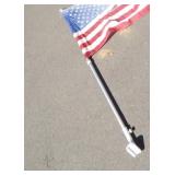 Flag Pole (with ready to be retired flag)