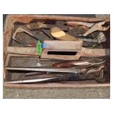 Flat Tote of Horse Shoeing Tools