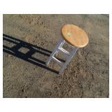 Farmhouse Style Wooden Bar Stool
