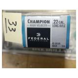 Federal 22LR 40gr 50rnds
