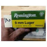 Remington 9mm luger 115gr MC 50rnds
