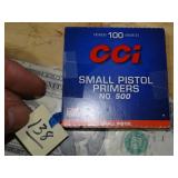 CCI Sm Pistol Primers No. 500 100ct