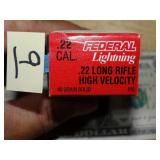 Federal 22LR Lightning 40gr 50rnds