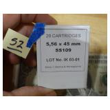 5.56x45mm SS109 Black Tip 20rnds