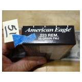 American Eagle 223 Rem 55gr FMJ 20rnds