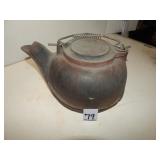 Cast Iron Wood Stove Tea Pot