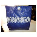 Reusable Shoppijng Tote Bag w/ Snowflake Design