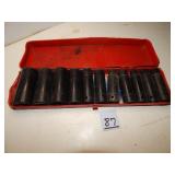 Metric Socket Set ï¿½' Drive 2' Deep Impact In Case