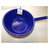 Blue Enamel Camp Sauce Pot Size