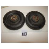 2ct Rubber Cast Wheels
