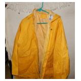 Allied International Rain Coat Yellow Sz XL